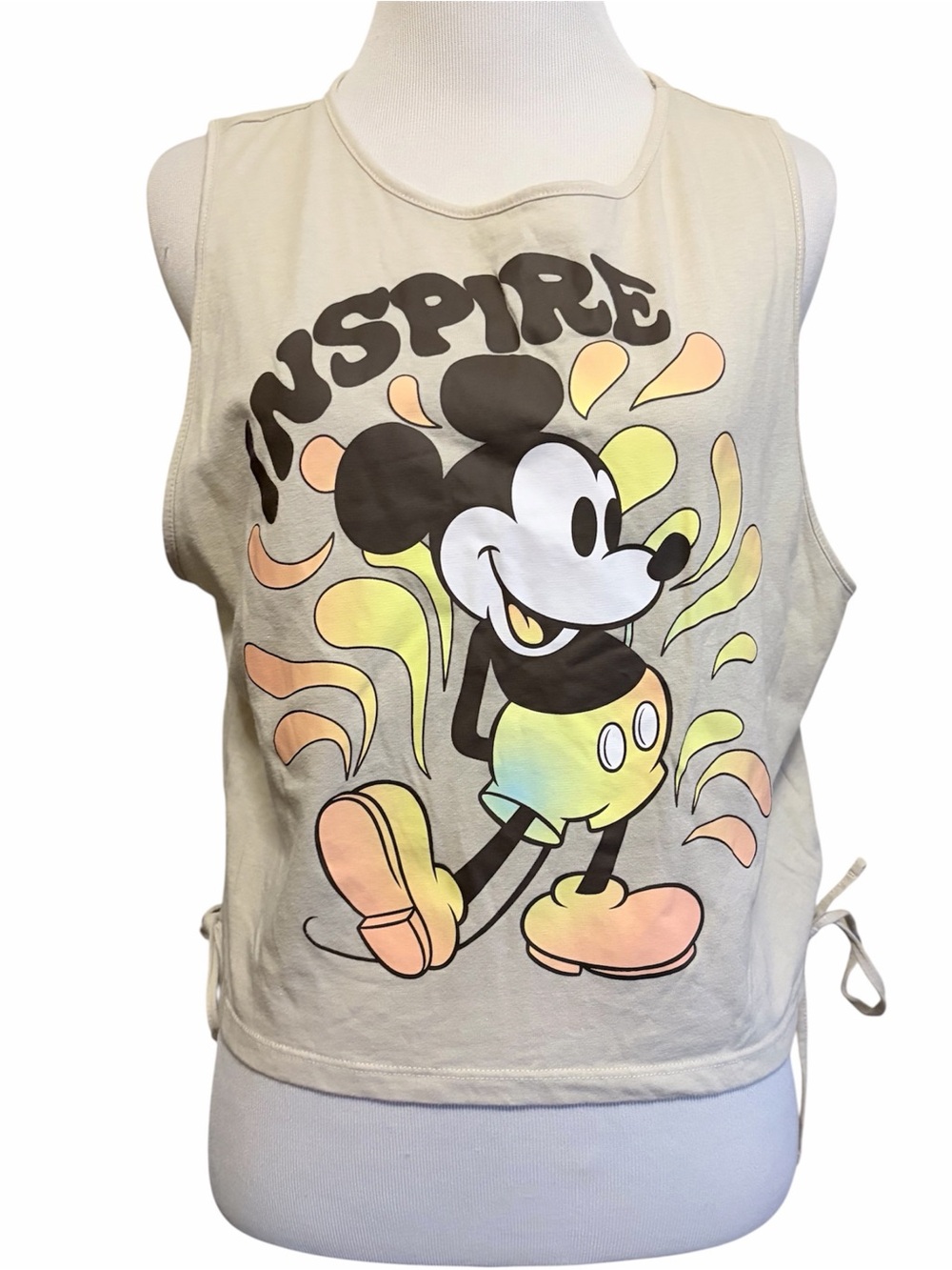 5/$30 🎈 Disney Mickey Mouse large side tie tank top